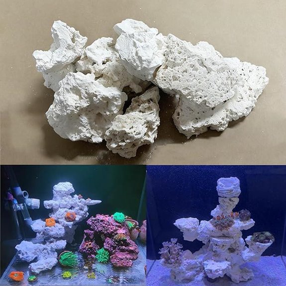 YZHZOM Dry Base Rock for Aquarium (7lb)