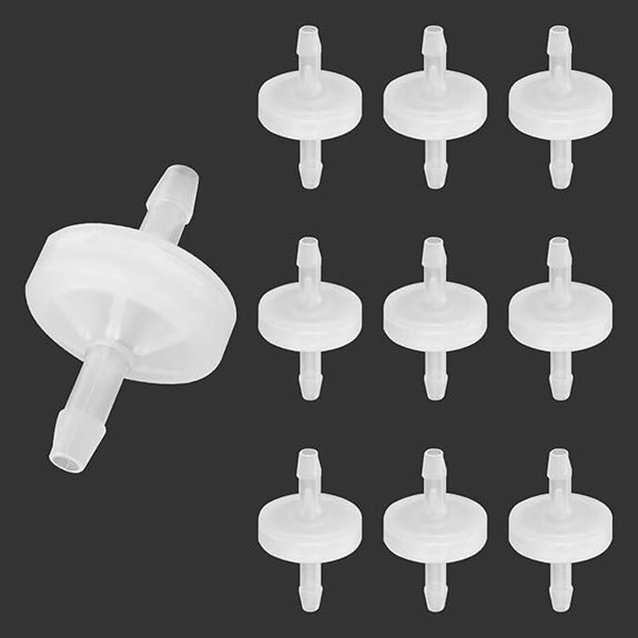 10 Pcs 1/8 Plastic Check Valve for Aquarium Pump