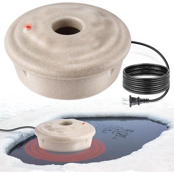 Dreyoo 100W Floating Pond Heater Deicer for Fish
