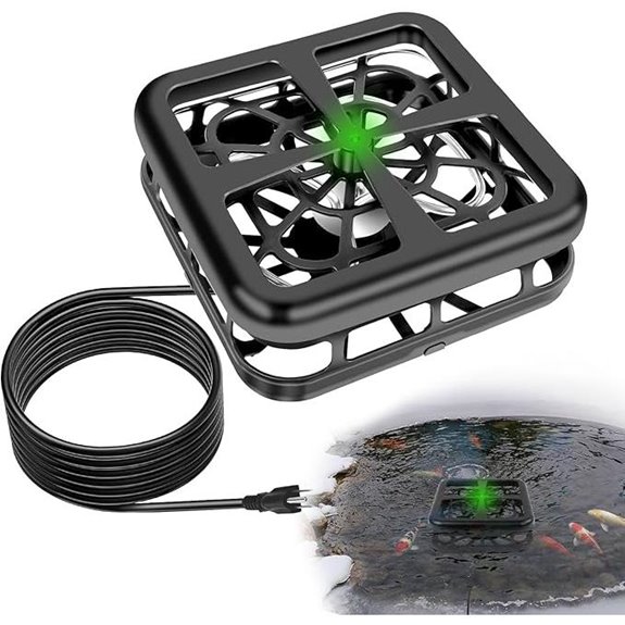 1000W Floating Pond Heater with Thermostat Control