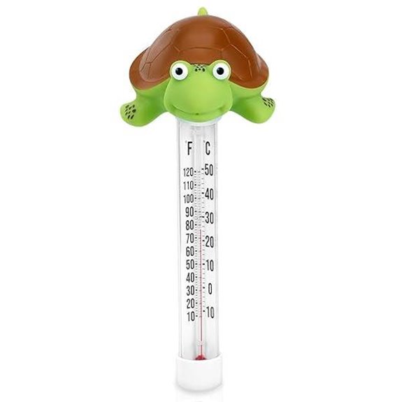 Floating Pool Thermometer with Easy Read Display (Turtle)