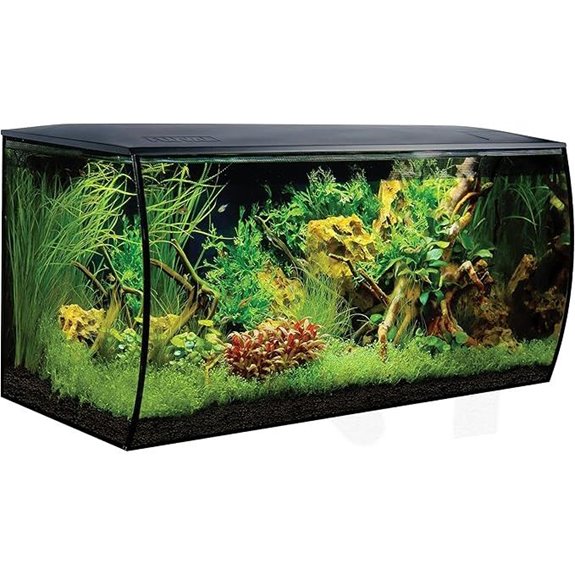 Fluval Flex 32.5 Aquarium Kit with LED Lights & Filtration (Black)