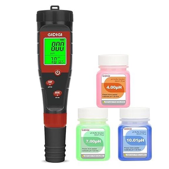 Digital pH TDS EC PPM 4-in-1 Water Tester Pen