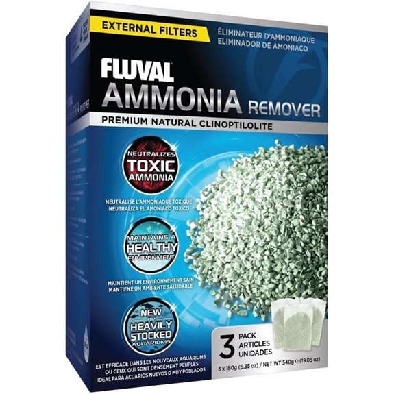 Fluval Ammonia Remover for Freshwater Aquariums (3-Pack)