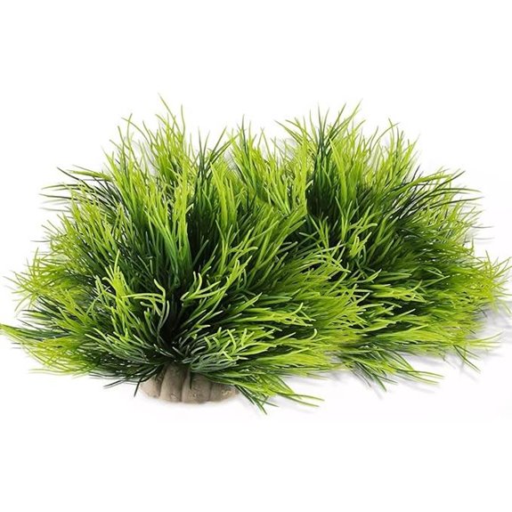 2pcs Artificial Aquarium Plants Green Natural Style