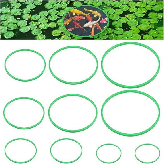 Green EVA Fish Feeding Rings for Aquariums