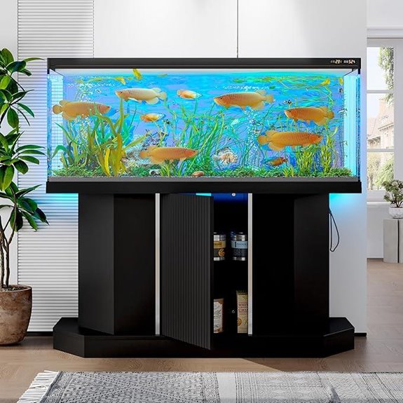 55-75 Gallon Heavy Duty Fish Tank Stand with Cabinet