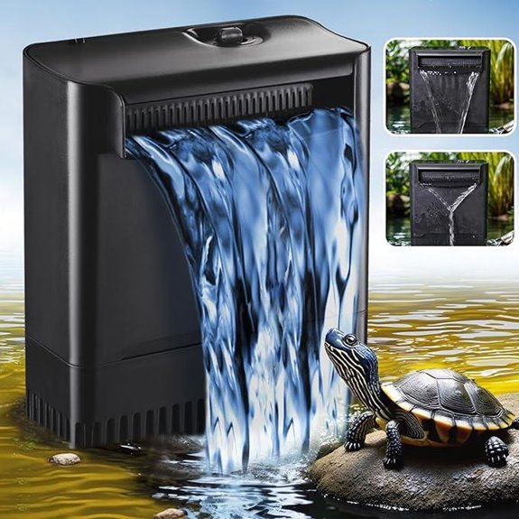 290GPH Turtle Tank Filter for 20-85 Gallon Aquariums