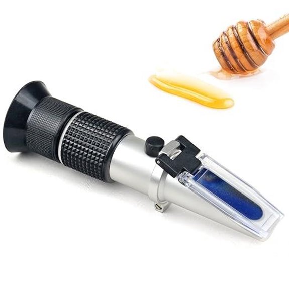 Honey Refractometer for Moisture Brix and Baume 58-90% Brix Scale Range