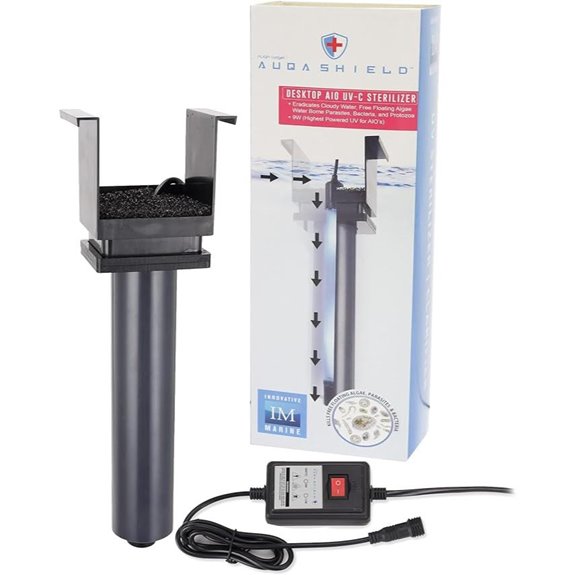 Innovative Marine AuqaShield 9 Watt UV Sterilizer/Clarifier for Aquariums