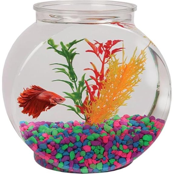 Koller Products 1-Gallon Fish Bowl Impact-Resistant Plastic