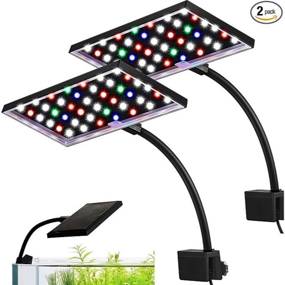 Rossesay LED Aquarium Light Clip-On (2-Pack)