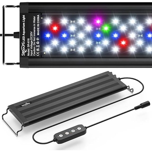 SEAOURA LED Aquarium Light for Plants 12-18 Inch