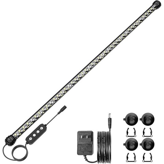 SEAOURA LED Aquarium Light with Timer (26.8 in 14W)