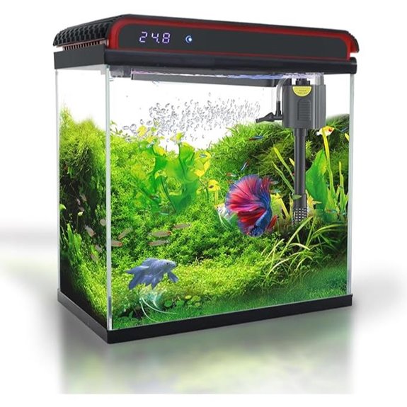 5 Gallon Self-Cleaning Betta Fish Tank with LED Light