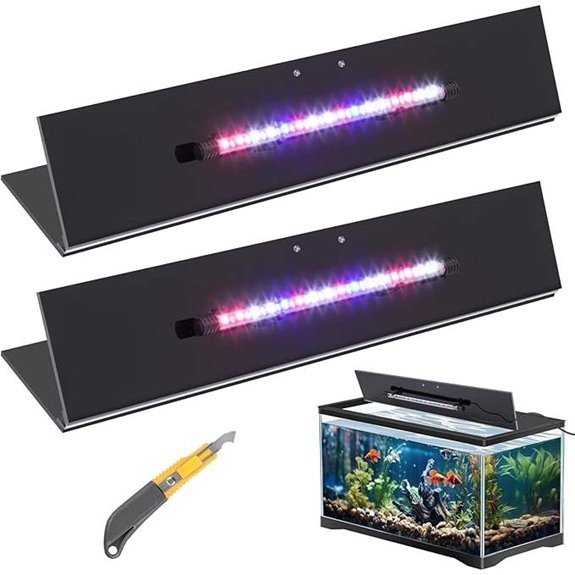Sieral Polycarbonate Aquarium Lid with LED Light (2-Pack)