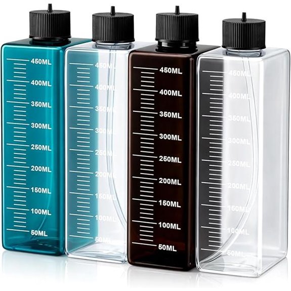 LemonRoad 4 Pcs Dosing Container 450 ml for Aquarium Fish Tank