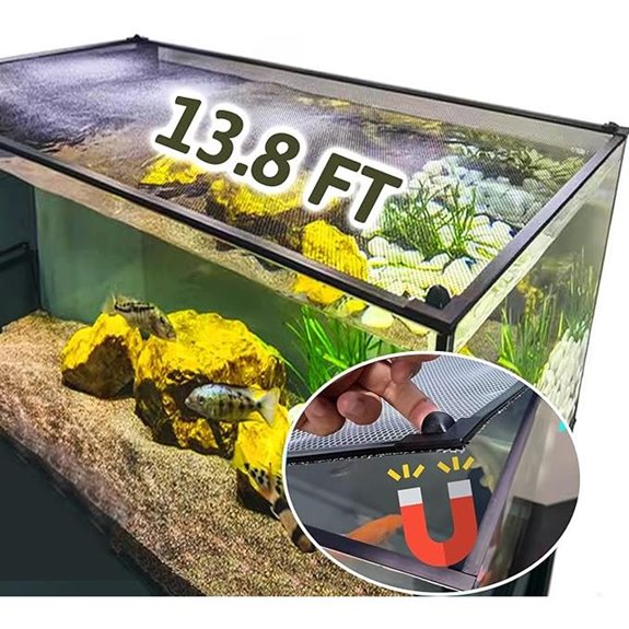DIY Magnetic Fish Tank Anti-Jumping Net Cover (13.8 Ft)