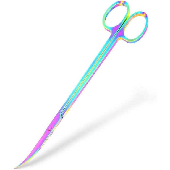 Mandala Crafts 12 Curved Stainless Steel Aquarium Scissors for Plants