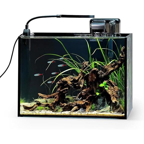 NICREW 2.5 Gallon Nano Aquarium Kit with Light and Filter