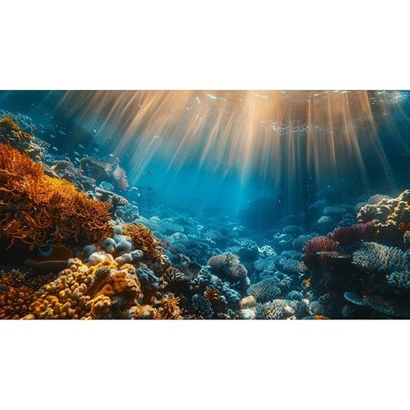 Ocean Fish Tank Background Cloth (28x12)