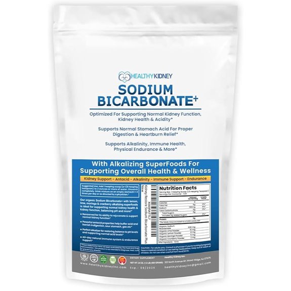 Organic Sodium Bicarbonate Alkaline Supplement Powder (1.5LB)