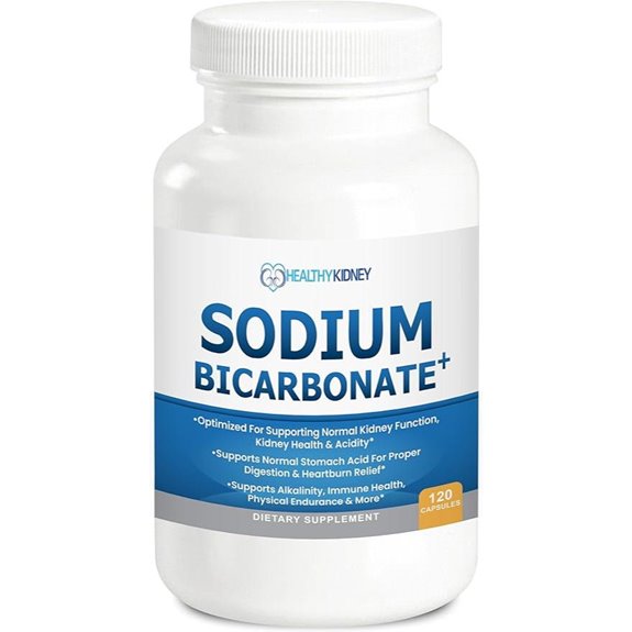 Organic Sodium Bicarbonate Alkaline Capsules 650mg (120 Count)