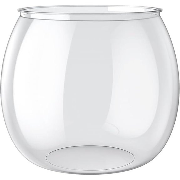 Pawfly 3 Gallon Round Fish Bowl Aquarium