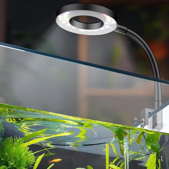 Pawfly 6W LED Clip-On Aquarium Light for Small Tanks