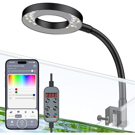 Pawfly Bluetooth Aquarium Light for 1-5 Gallon Tanks
