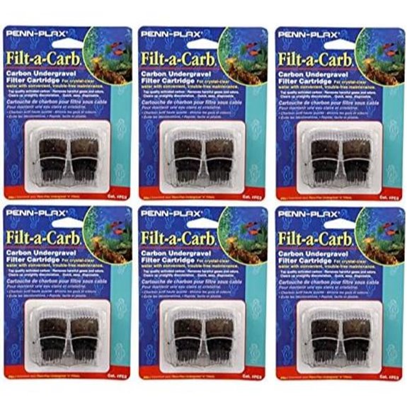 Penn Plax Filt-A-Carb Aquarium Filter Cartridges (12-Pack)