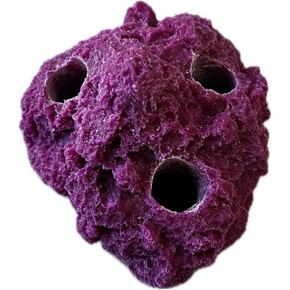 Coral Frag Rack/Rock for Live Coral Plug Ons (Purple)