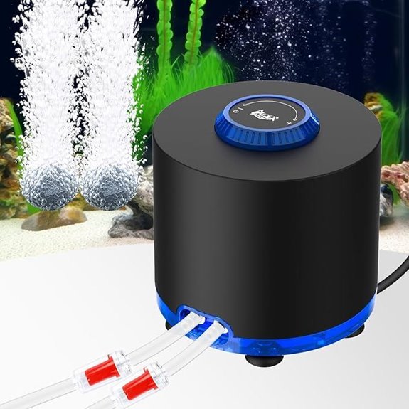 AQQA Quiet Aquarium Air Pump 3W (Tubby)