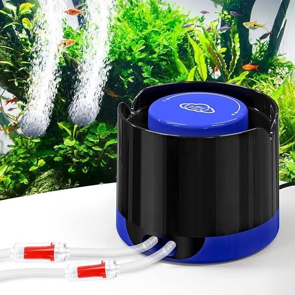 QZQ Quiet Aquarium Air Pump (3W Dual Outlets)