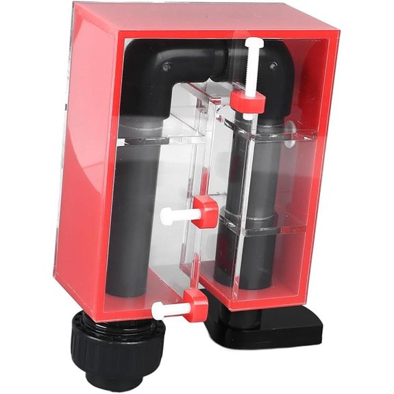 Zerodis Acrylic Overflow Box for Aquarium (Red)