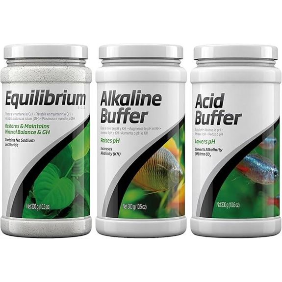 Seachem Equilibrium Alkaline Buffer & Acid Buffer (900g Total) w/ Cleaning Cloth