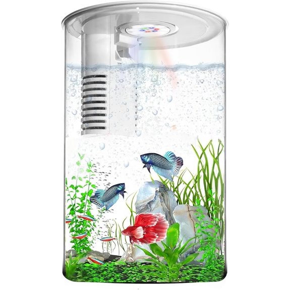 Desktop Fish Tank 3 Gallon Self-Cleaning Aquarium Kit (17Color)