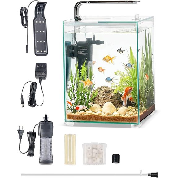 VEVOR 5 Gallon Smart Aquarium with Self Cleaning System