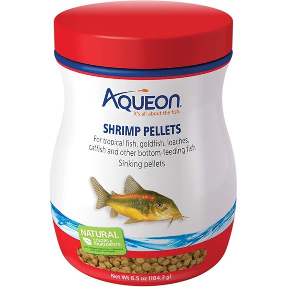 Aqueon Shrimp Pellets Sinking Fish Food 6.5 Oz