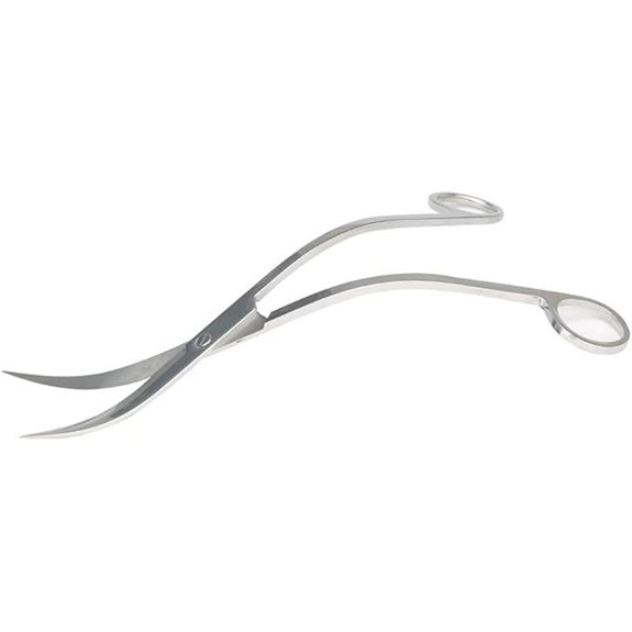 BROPC Stainless Steel Aquarium Wave Scissors 9.8