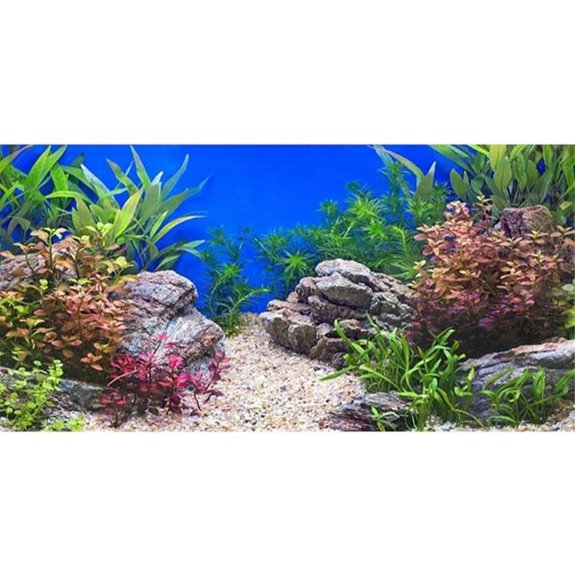 AWERT 30x18 Stone River & Lake Aquarium Background Vinyl