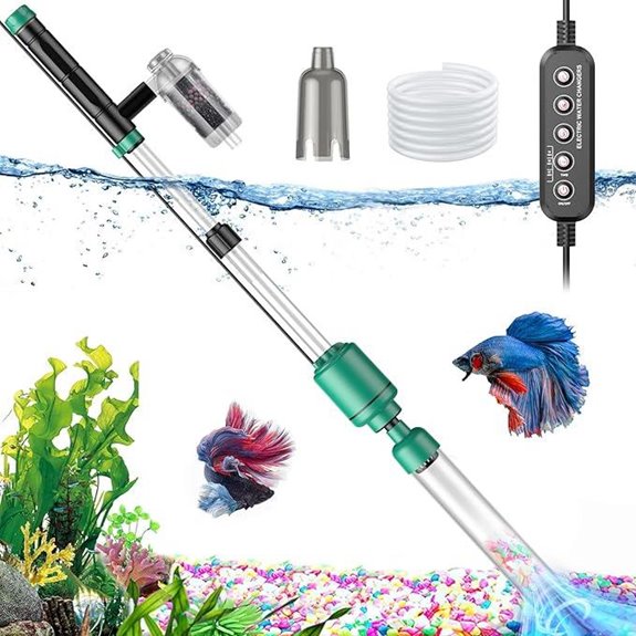 Electric Aquarium Vacuum Gravel Cleaner with Strong Suction