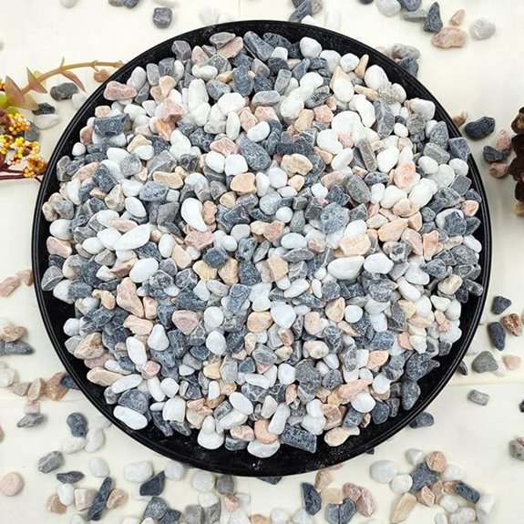YISZM 2LB Succulent and Cactus Gravel Pebbles Mixed Color