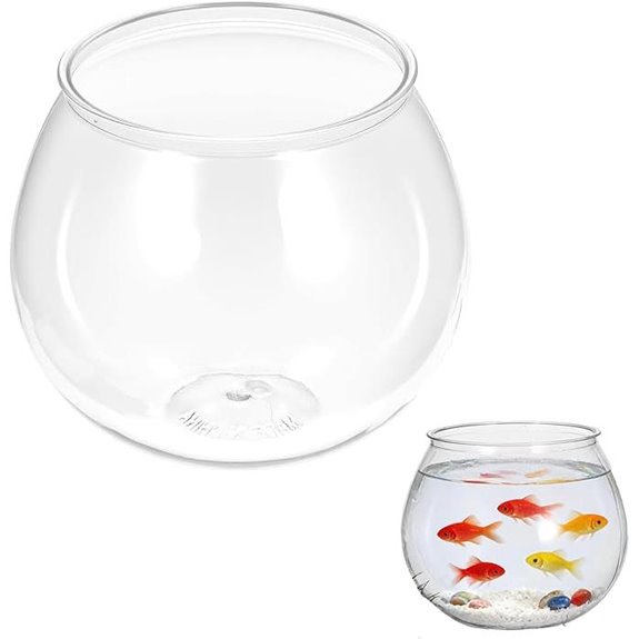 SynHHergyx Plastic Fish Bowl 30 oz (Pack of 1)