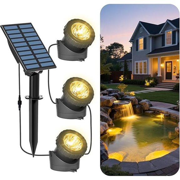 T-SUN Solar Submersible LED Pond Lights