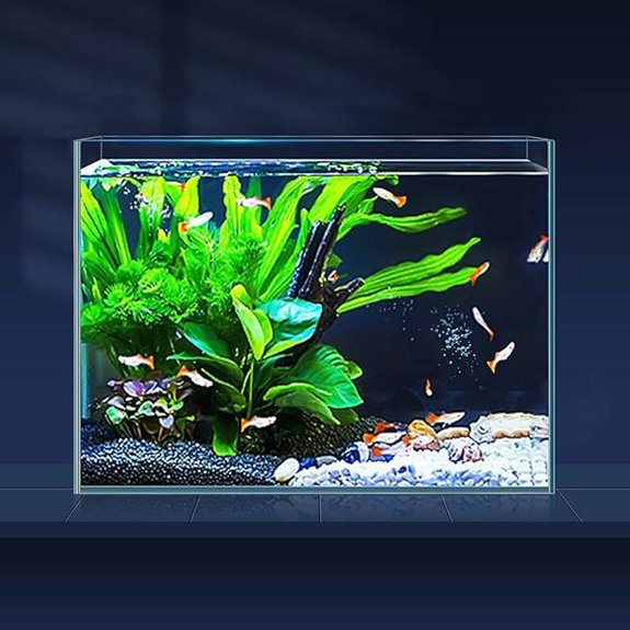 LAQUAL 3 Gallon Rimless Glass Fish Tank
