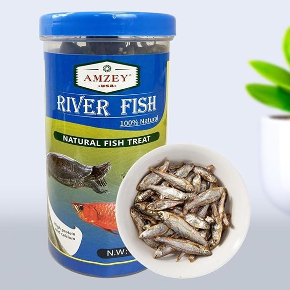 Amzey Dried River Fish for Turtles & Reptiles