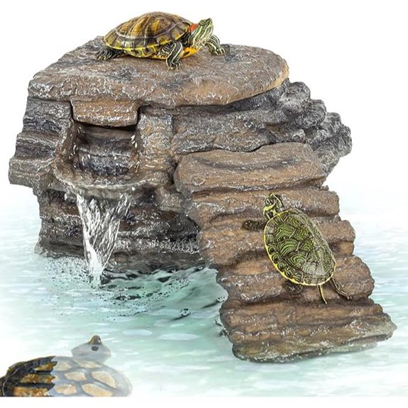 REPTIZOO Turtle Tank Filter with Basking Platform (120GPH)