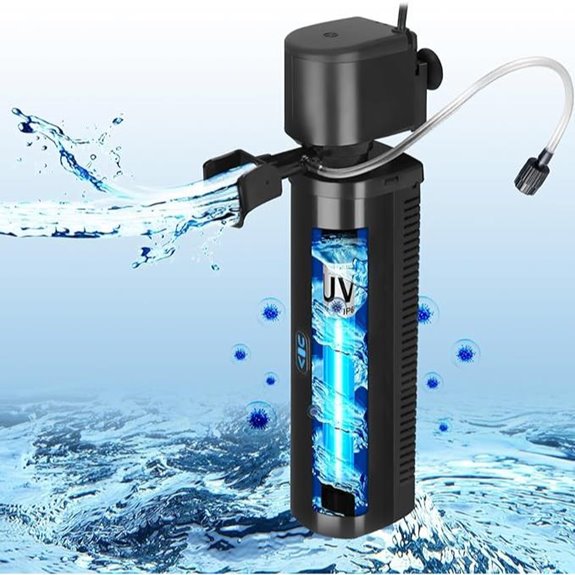 Aquarium Filter 40-150 Gallon U-V Canister 400GPH