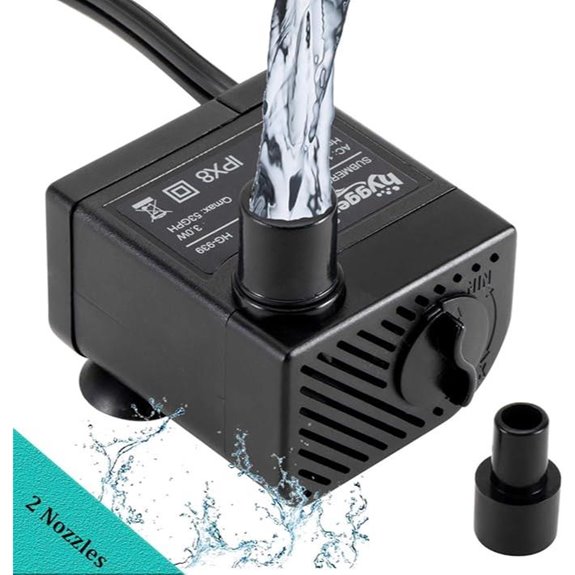 hygger Ultra Quiet Submersible Mini Water Pump for Aquariums